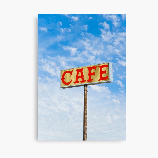 Route 66. Afton. Cafe sign. (Alan Copson © 2007) Canvas Print