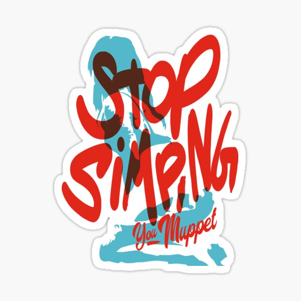 Simping For Jschlatt Sticker for Sale by dannielambriz