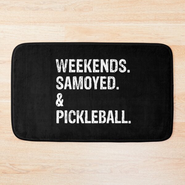 Item preview, Weekends Samoyed and Pickleball Funny Dog Gift  designed and sold by Guarddogdrive.
