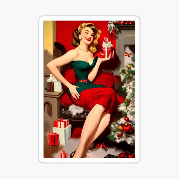Item preview, Have a vivacious little 50s retro Christmas designed and sold by 90snerd.