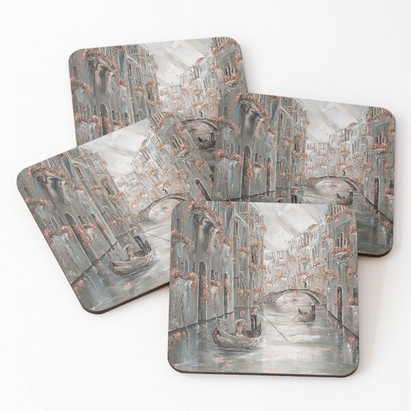 Item preview, Memories in a gondola, Venice art designed and sold by BellasArtStudio.