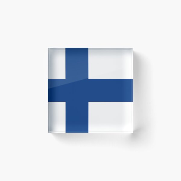 Finland Flag Acrylic Blocks for Sale | Redbubble