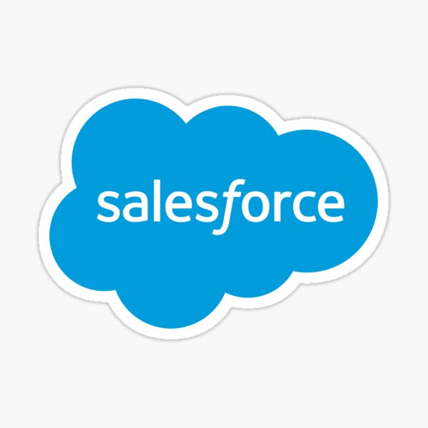 "salesforceMerch" Sticker for Sale by whitewarna Redbubble