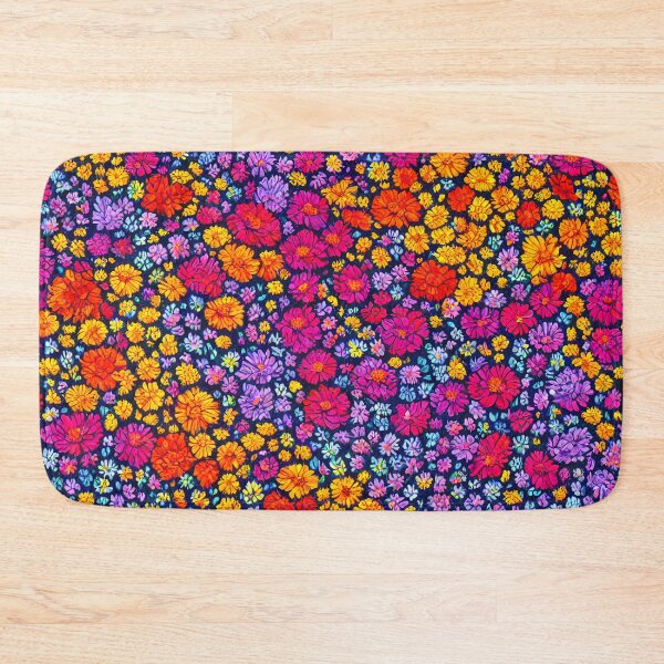 Item preview, bed of bright multi coloured flowers designed and sold by David-Howells.