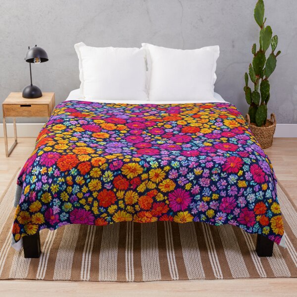 Item preview, bed of bright multi coloured flowers designed and sold by David-Howells.