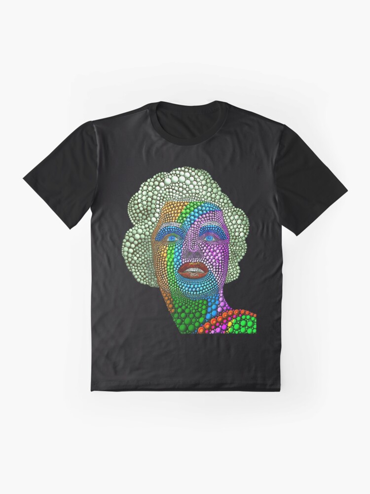 Thumbnail 4 of 5, Graphic T-Shirt, Marilyn Monroe Dot Art 3 designed and sold by Vk91art.