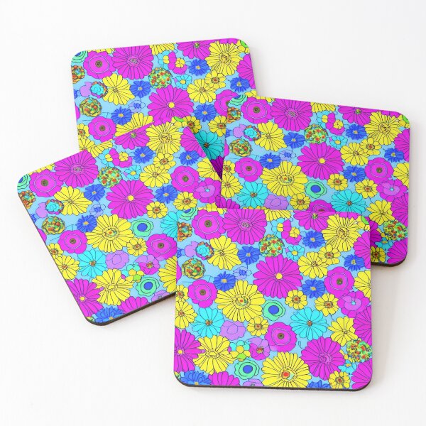 Item preview, bed of bright multi coloured flowers designed and sold by David-Howells.