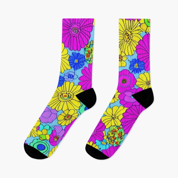 Item preview, bed of bright multi coloured flowers designed and sold by David-Howells.