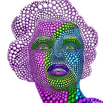 Artwork thumbnail, Marilyn Monroe Dot Art 4 by Vk91art