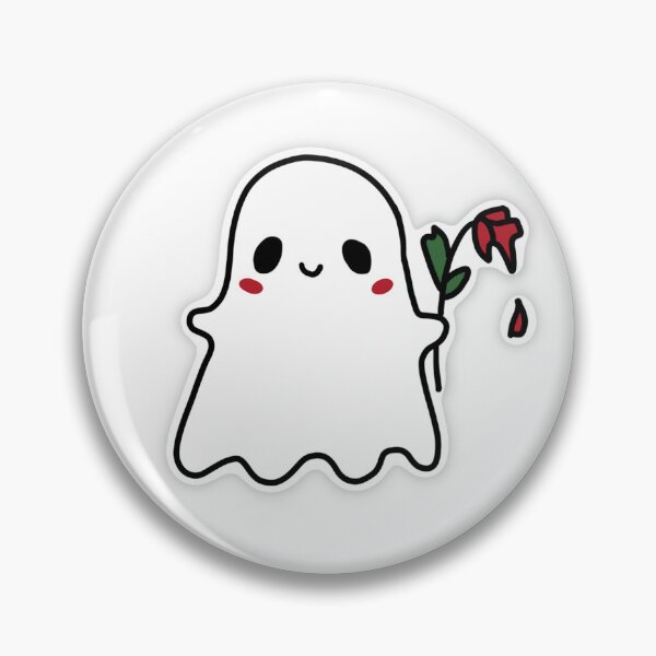 Item preview, Ghost with flower designed and sold by chachels.