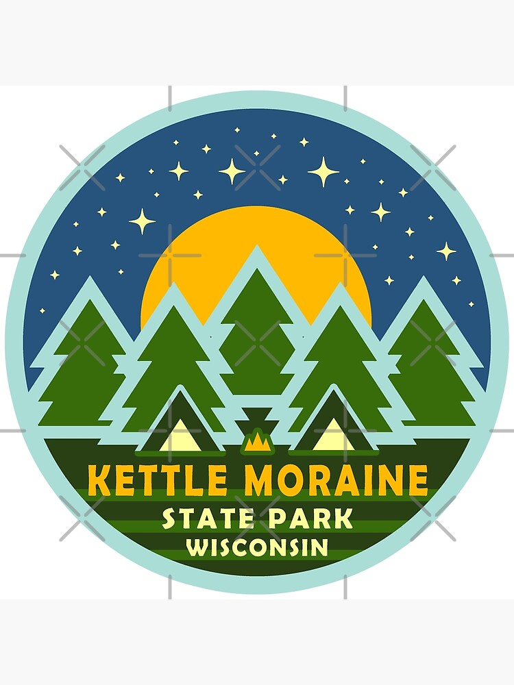 "Kettle Moraine State Park Starry Sky Logo" Art Print for Sale by