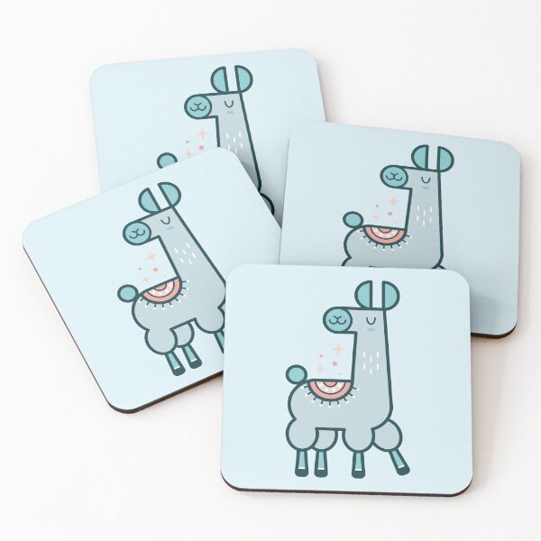 Item preview, llama azul designed and sold by MeggieNic.