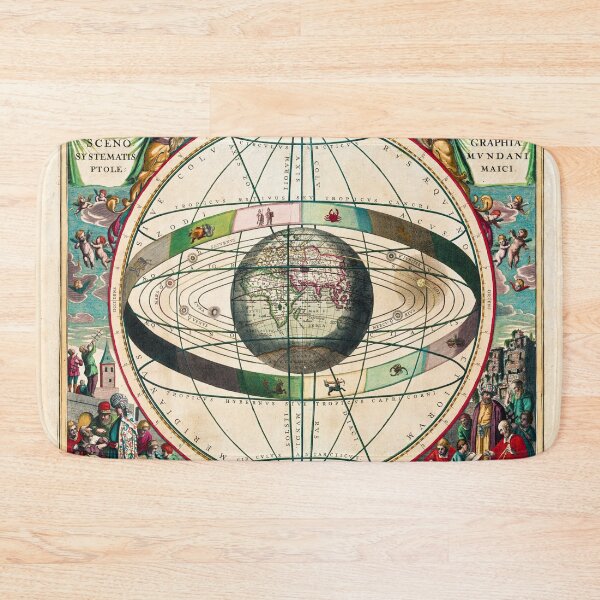 Item preview, Scenography of The Ptolemaic Cosmography, Plate 2 From Harmonia Macrocosmica by Andreas Cellarius designed and sold by AesthetesLegacy.