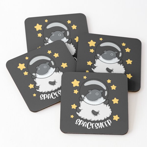 Item preview, Spacesheep in astronaut suit floating in the outer space designed and sold by The magic  Yellow bus.