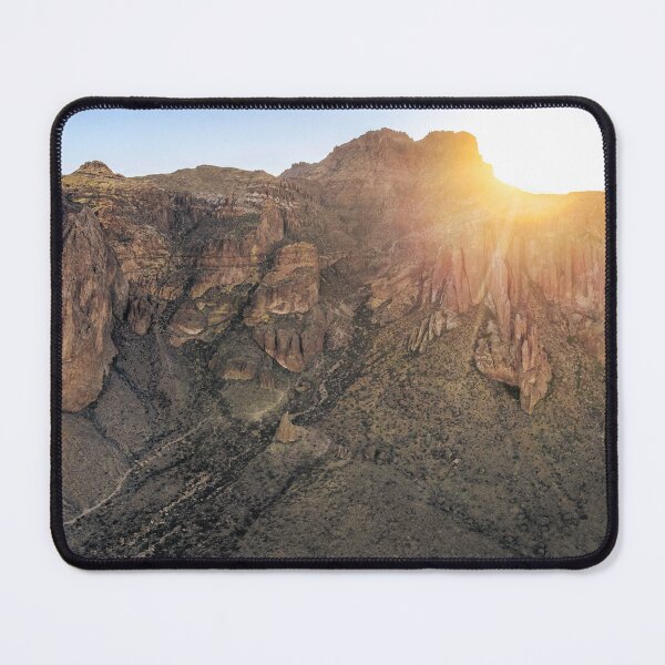 Item preview, Superstition Mountains Sunrise Aerial Panorama designed and sold by Open Range Studios.