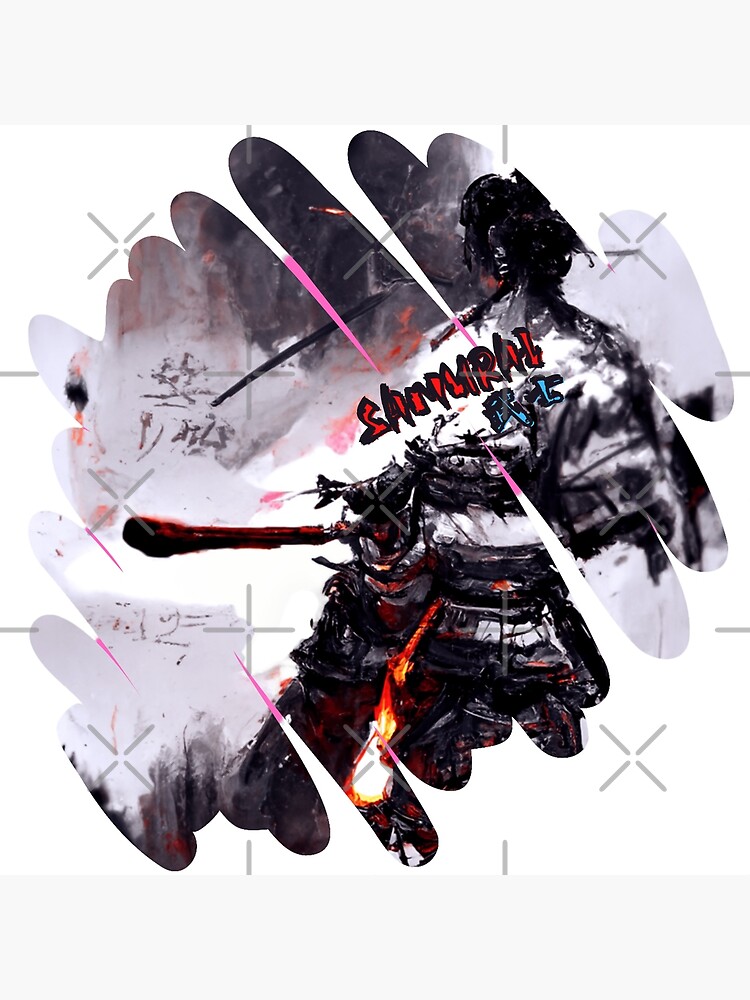 Japanese Samurai Back View-Samurai 武士 | Poster