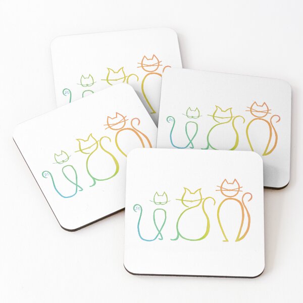 Item preview, Cat Cousins Rainbow designed and sold by Lauren Jaeger.