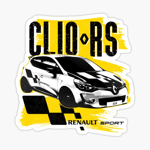 4 Stickers autocollants cache moyeu de jante Renault Sport