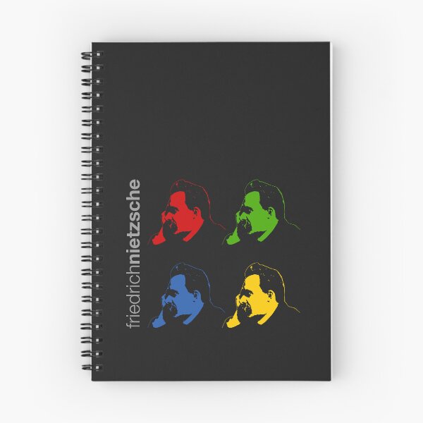 Item preview, Póster con retrato de Friedrich Nietzsche en cuatricromía designed and sold by CMYKStudio.