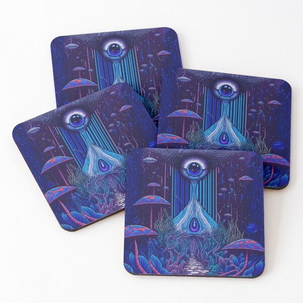 Item preview, Whimsical Magic Mushroom Forest - Third Eye designed and sold by The Oracle of Surrealism Sublime Consciousness.