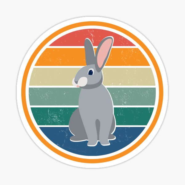 "Rabbit Rabbit! " Sticker for Sale by ShareJoy | Redbubble