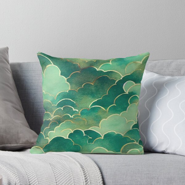Item preview, Green tones clouds pattern designed and sold by etherElric.