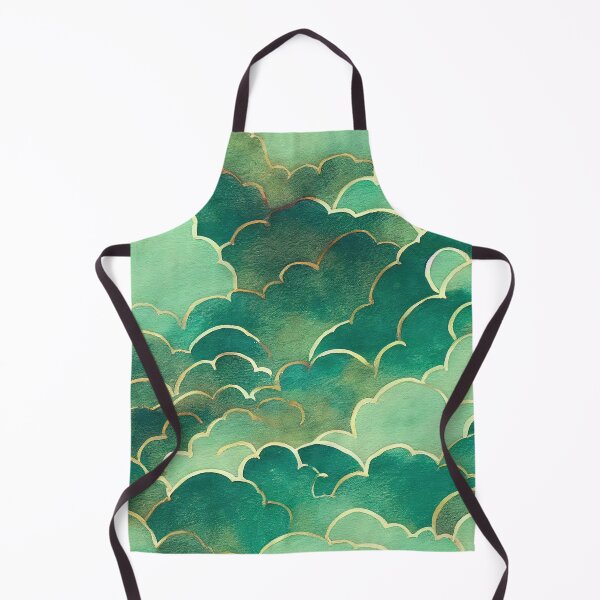 Aperçu de l'œuvre Motif de nuages de tons verts créée et vendue par etherElric.