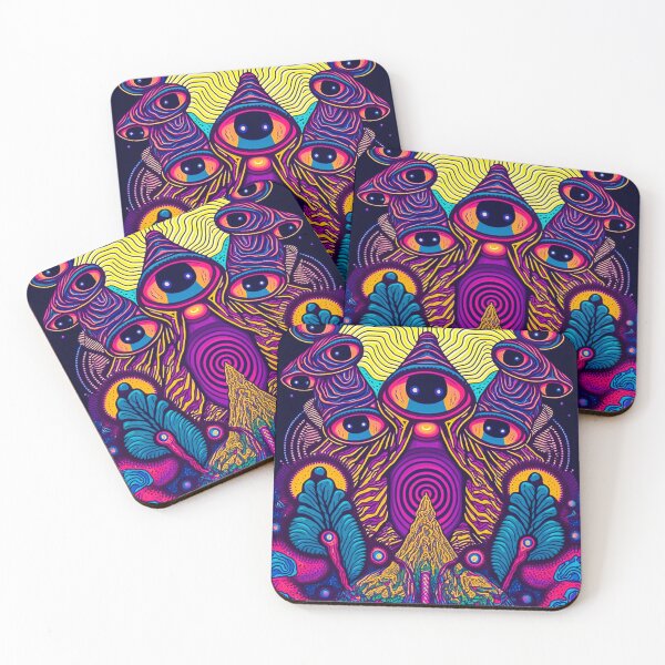 Item preview, Whimsical Magic Mushroom Forest - Third Eye designed and sold by The Oracle of Surrealism Sublime Consciousness.