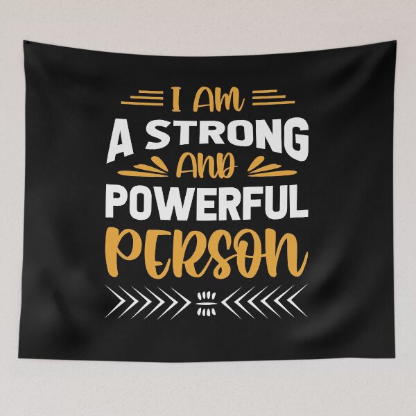 Item preview, I am A Strong And Powerful Person designed and sold by pqrstshirts.