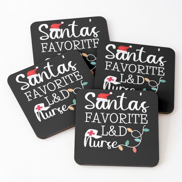 Item preview, Santa's favorite l&d nurse Merry Christmas Nurse Crew RN designed and sold by Benchamart.