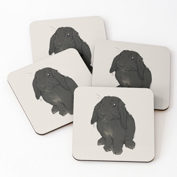 Item preview, Floppy eared bunny - black designed and sold by Petcetera.