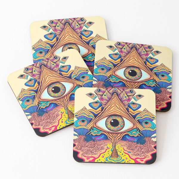 Item preview, Whimsical Magic Mushroom - Third Eye designed and sold by The Oracle of Surrealism Sublime Consciousness.