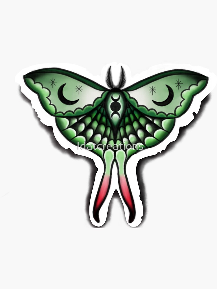 Luna moth sticker — ALPINE AYITA