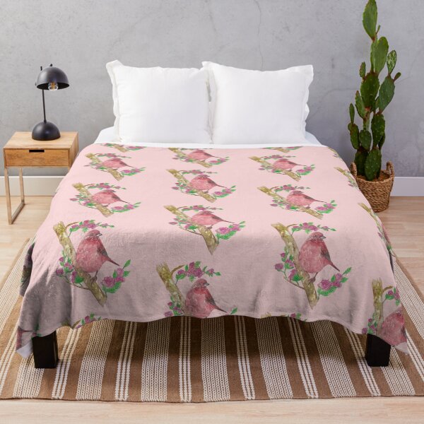 Item preview, Watercolor bird surrounded by roses designed and sold by altairaleon.