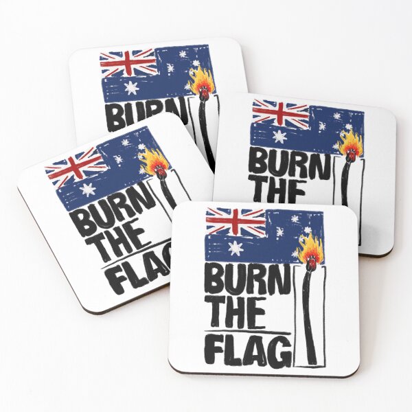Item preview, Burn The Flag - Australia Day is a Good Day for Violence designed and sold by Pippin-cripple.