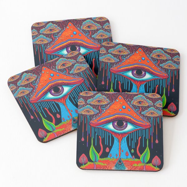 Item preview, Whimsical Magic Mushroom - Third Eye designed and sold by The Oracle of Surrealism Sublime Consciousness.
