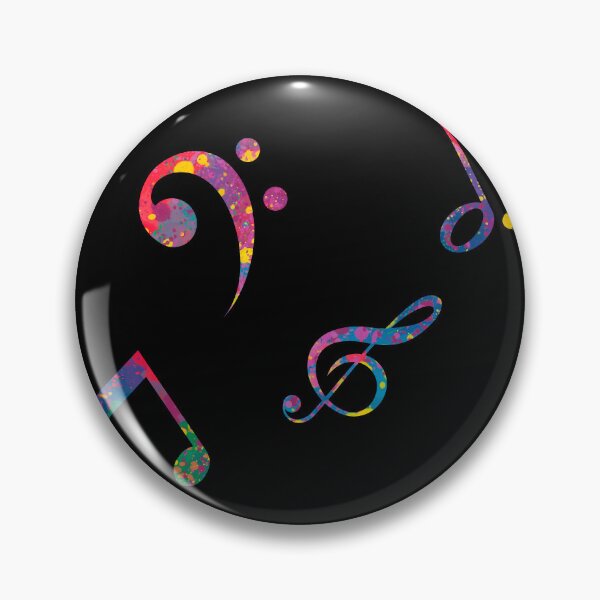 Item preview, Musical notes colorful pattern designed and sold by ArlacV.