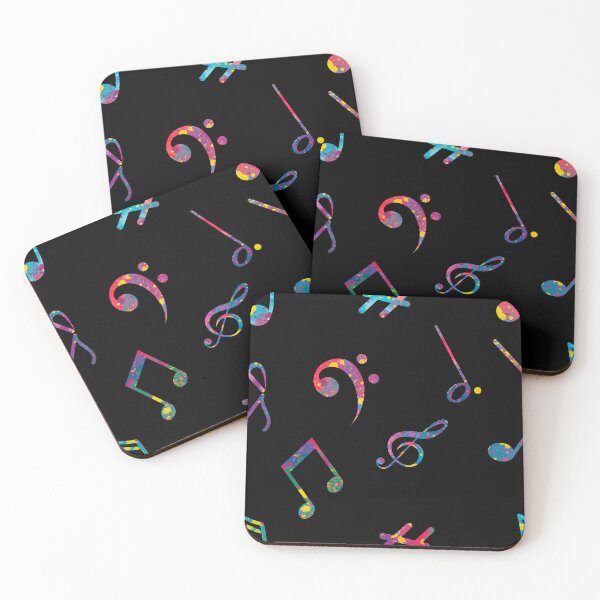 Item preview, Musical notes colorful pattern designed and sold by ArlacV.