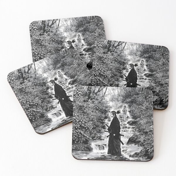 Item preview, Vagabond Manga Miyamoto Musashi Aesthetic Nature designed and sold by WalkingPathShop.
