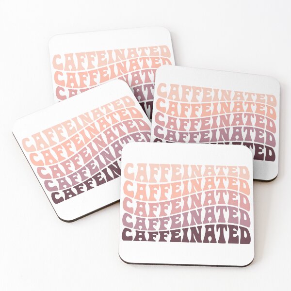 Item preview, Cool Vintage Coffee Quote - "Caffeinated" designed and sold by hotsaucefactory.