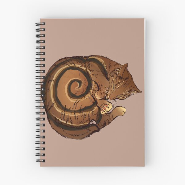 Aperçu de l'œuvre Rouleau de cannelle, chat endormi créée et vendue par Petcetera.