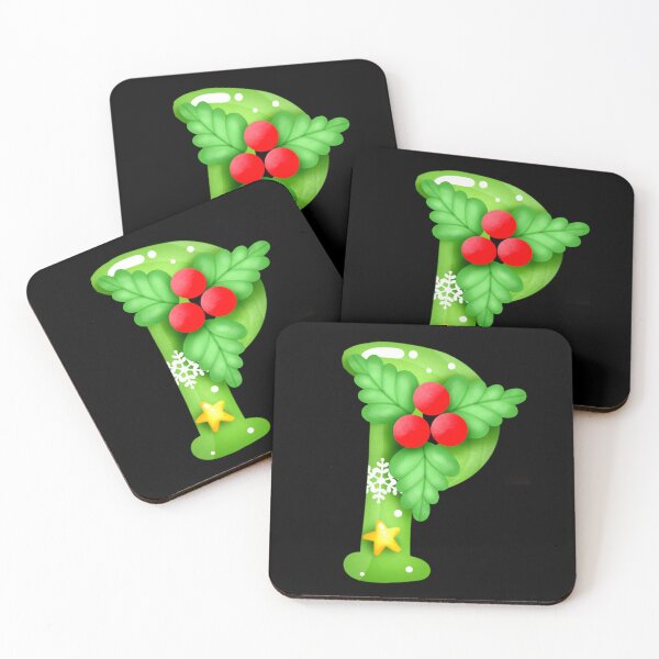 Artikelvorschau, Anfangsmonogramm-Weihnachtsfeiertagsbuchstabe P entworfen und verkauft von WhatThePublicWa.