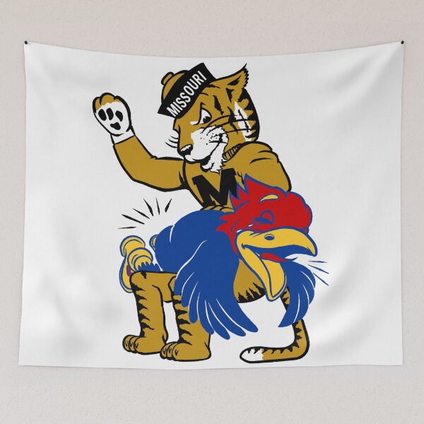 Item preview, Vintage M-U Tiger vs. K-U Jayhawk Spanking designed and sold by Osprey Tees.
