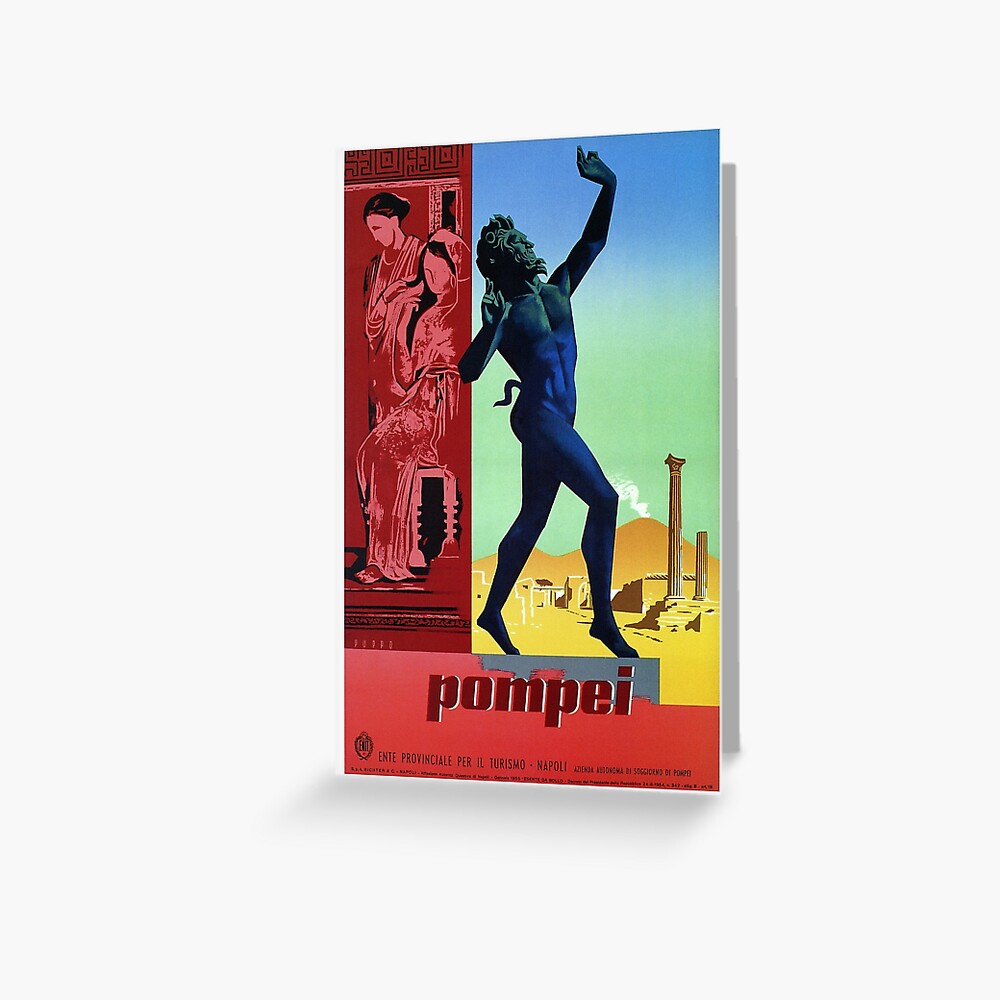 Pompei Italy Vintage Art Travel Advertisement Poster Picture Print