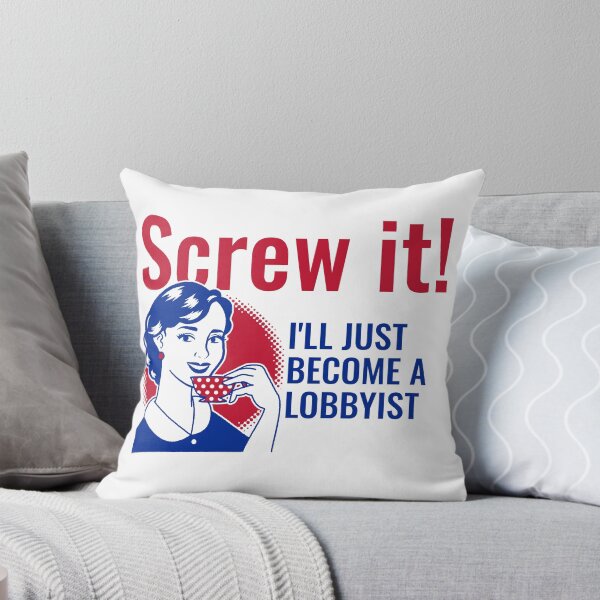 Item preview, Become a lobbyist Washington DC (woman) designed and sold by WonderfullyDC.