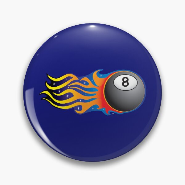 Item preview, Flaming Eight Ball designed and sold by Karen Wood.