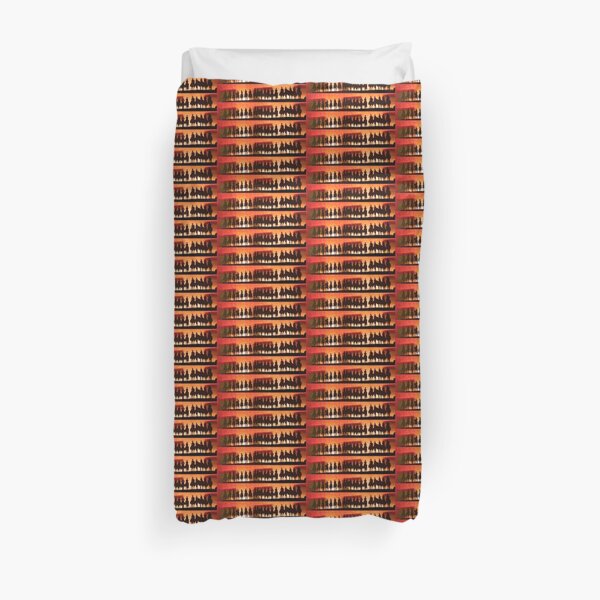 Cowboy Silhouettes. Duvet Cover