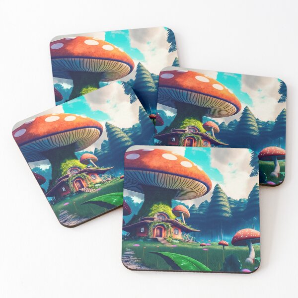 Item preview, Whimsical Magic Mushroom Forest designed and sold by The Oracle of Surrealism Sublime Consciousness.