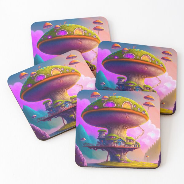 Item preview, Whimsical Magic Mushroom Forest designed and sold by The Oracle of Surrealism Sublime Consciousness.