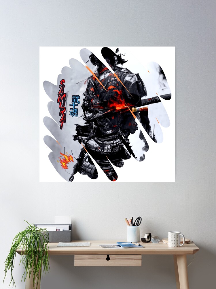 Japanese Samurai Back View-Samurai武士魂